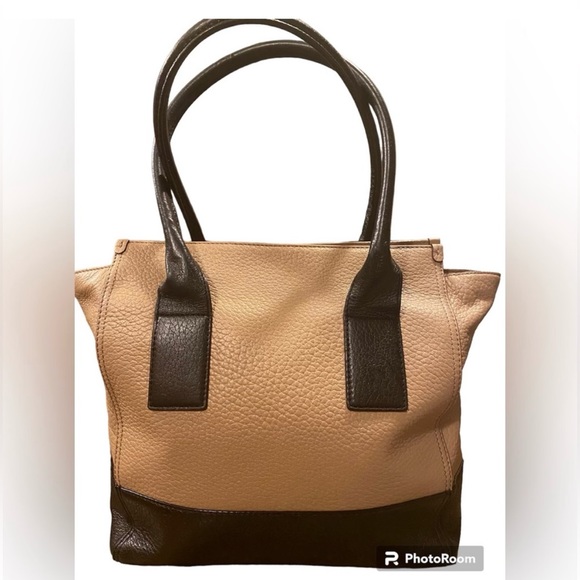 Kate Spade~Southport Avenue Alessa Satchel Leather
Handbag Dune/Black - Picture 2 of 10